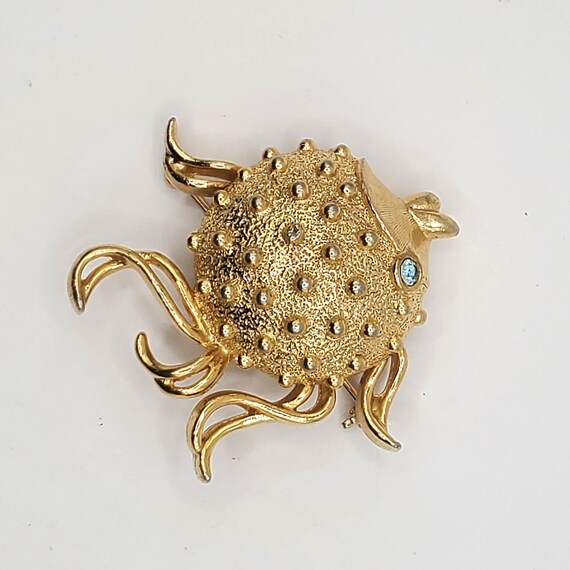 Puffer Fish Perfume Solid Brooch - image 5
