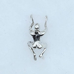 Ear Cuff Climber, Sterling Silver 925 Ear Cuff, Climbing Man Ear Cuff Climber