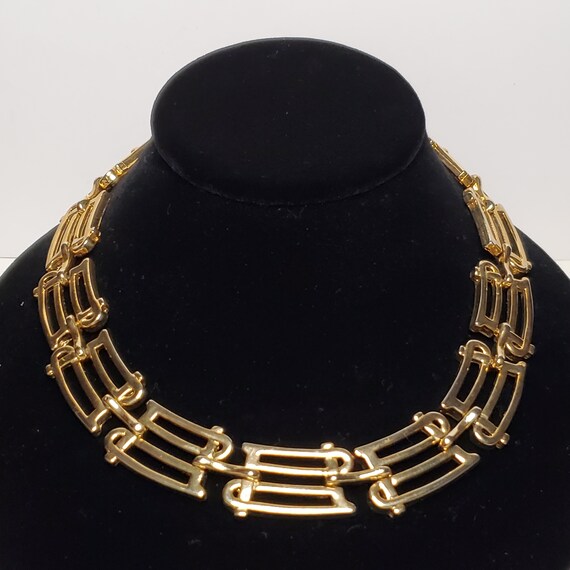 Gold Plated Choker Style Necklace, Necklace for W… - image 8