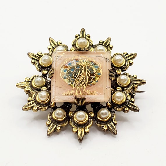 Vintage Peacock Pin, Atomic Starburst Pin, Sweeth… - image 5