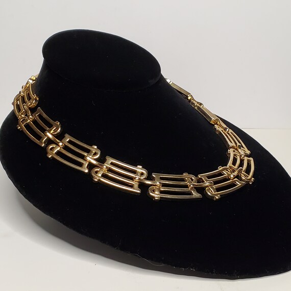 Gold Plated Choker Style Necklace, Necklace for W… - image 6