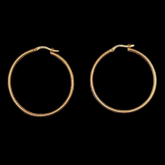 Sterling Silver Hoop Earrings, LIRM 925 ITALY Hoo… - image 10