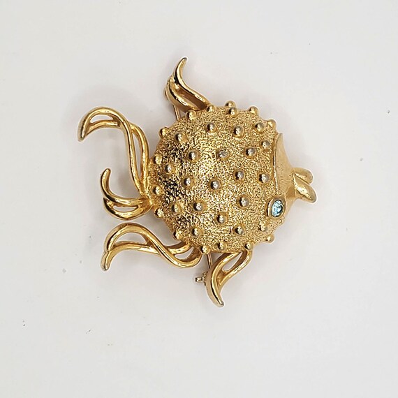 Puffer Fish Perfume Solid Brooch - image 4