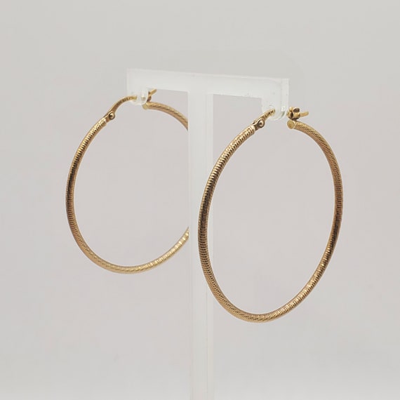 Sterling Silver Hoop Earrings, LIRM 925 ITALY Hoo… - image 9