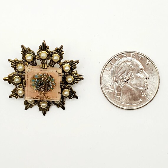 Vintage Peacock Pin, Atomic Starburst Pin, Sweeth… - image 8