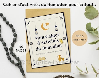 Ramadan Activity Book for Kids French, Livre Activités Ramadan Enfant, Islamic Printable PDF, Coloring Games Duas Cards