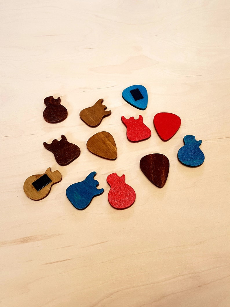 Wooden Guitar Pick, Fender, Gibson Etsy