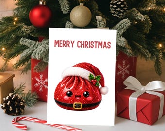 Tiny Christmas Cards, Set Of 6 With Matching Envelopes, Blank Inside