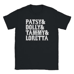 Camiseta de Patsy Dolly Tammy Loretta / Camiseta vintage de música country