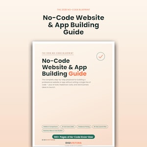 Guide de création de site web sans code | Comment créer un site web sans coder | Outils d'IA et coût des freelances (e-book) | PDF pour la création d'une petite entreprise