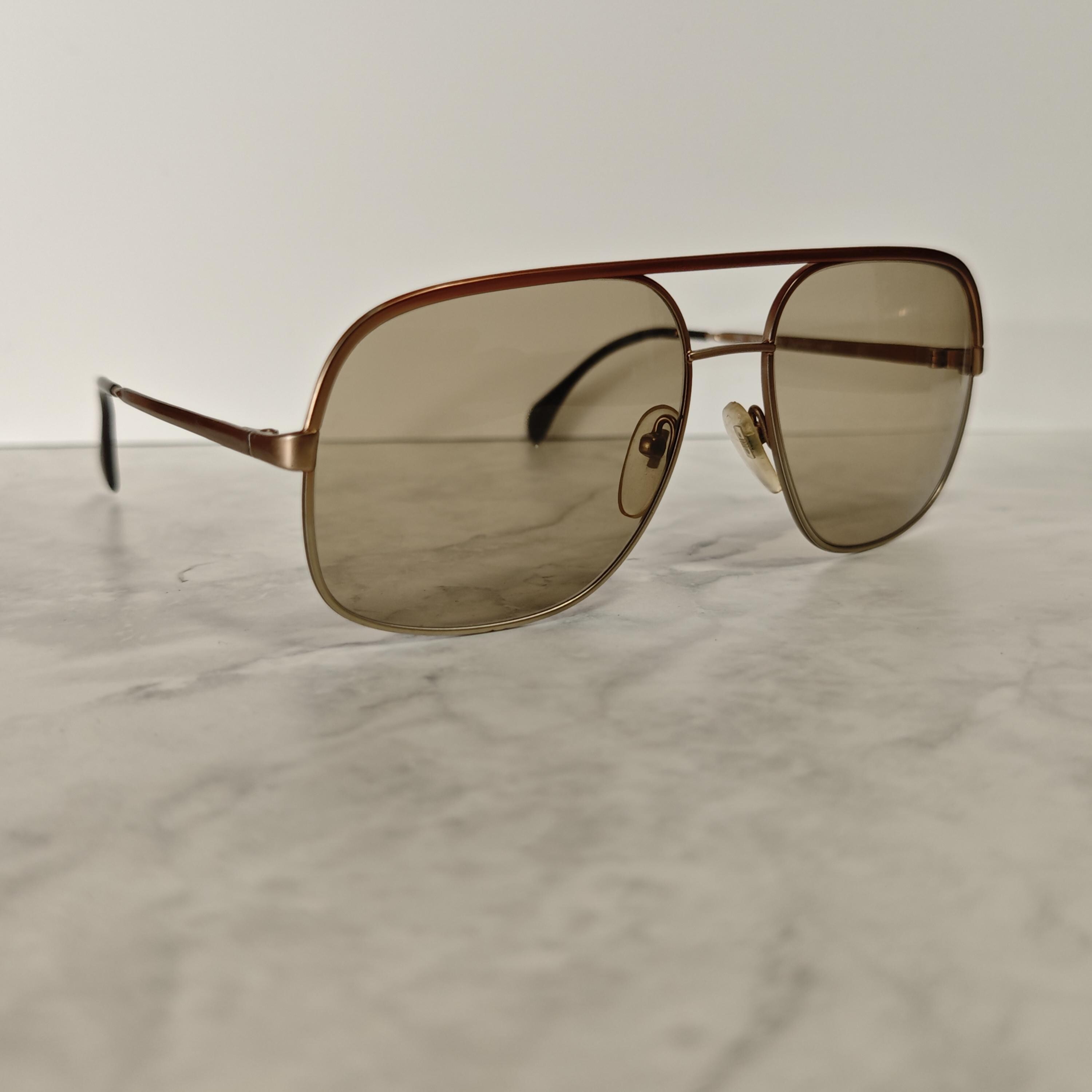 1980’s RODENSTOCK Clear Aviator Sunglasses w/ Red & Blue Brow, Made in Germany Picked up this “1977 Rodenstock Davos” from  main image 3