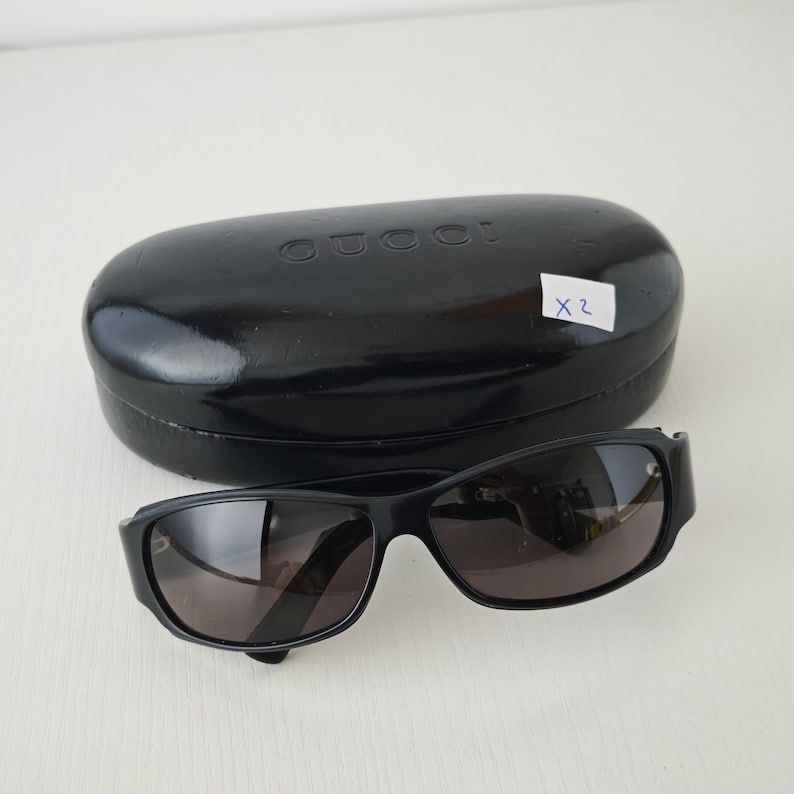 Gafas de sol Gucci GG 1541/S Optyl Wrap / Gafas de sol vintage de diseñador Gucci / Gafas de sol retro de lujo 60/12 #X2 imagen 4