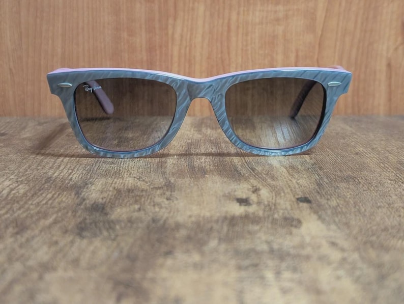 Gafas de sol Ray-Ban Wayfarer exclusivas: Acetato, fabricadas en Italia (50/22) imagen 2