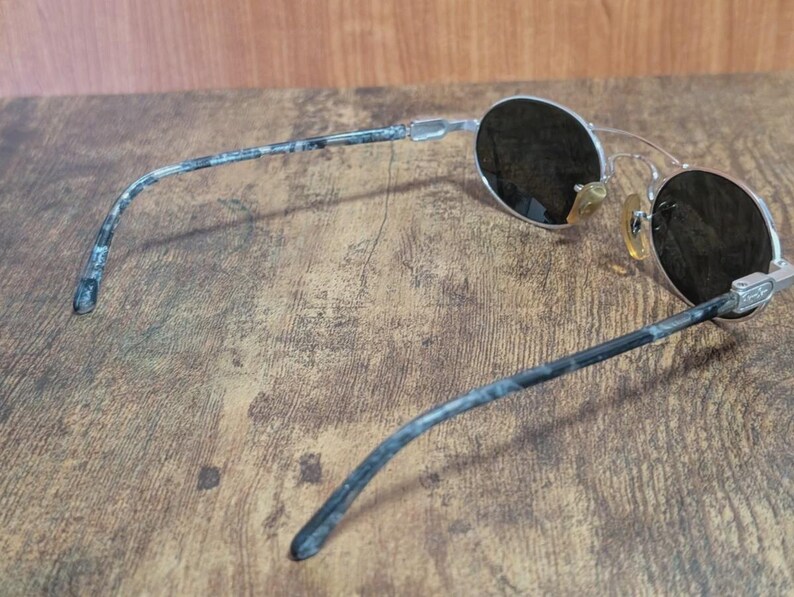 Vintage Ray Ban BL W2008 chaos silver oval sunglasses made in USA #X141 image 12