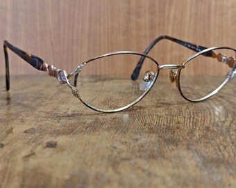 Montatura vintage Fendi VL 7018 in metallo/acetato, made in Italy, 53/17 #26