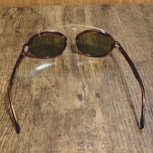 Vintage Ray Ban BL Gatsby Style Oval Sunglasses – Brown Tortoise Acetate Made in USA image 14