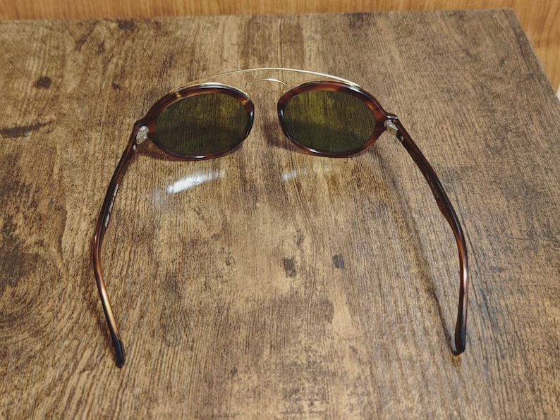 Vintage Ray Ban BL Gatsby Style Oval Sunglasses – Brown Tortoise Acetate Made in USA image 14
