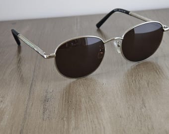 Montblanc MB0392 silver oval metal sunglasses made in Italy 51/19. Designer Eyewear #B73