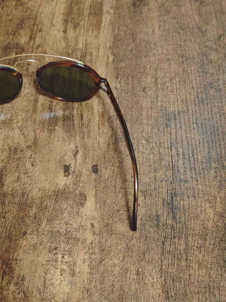 Vintage Ray Ban BL Gatsby Style Oval Sunglasses – Brown Tortoise Acetate Made in USA image 5