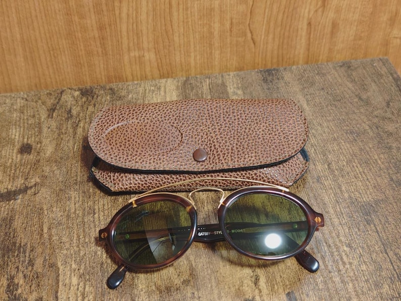 Vintage Ray Ban BL Gatsby Style Oval Sunglasses – Brown Tortoise Acetate Made in USA image 4