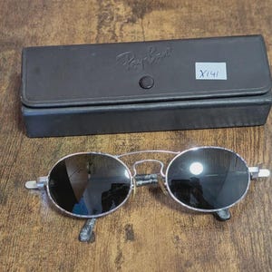 Vintage Ray Ban BL W2008 chaos silver oval sunglasses made in USA #X141 image 4
