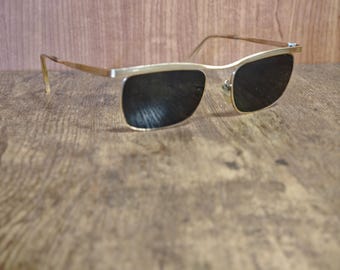 Vintage OLIVER GOLDSMITH BUDE Dark Tortoiseshell Sunglasses 90s