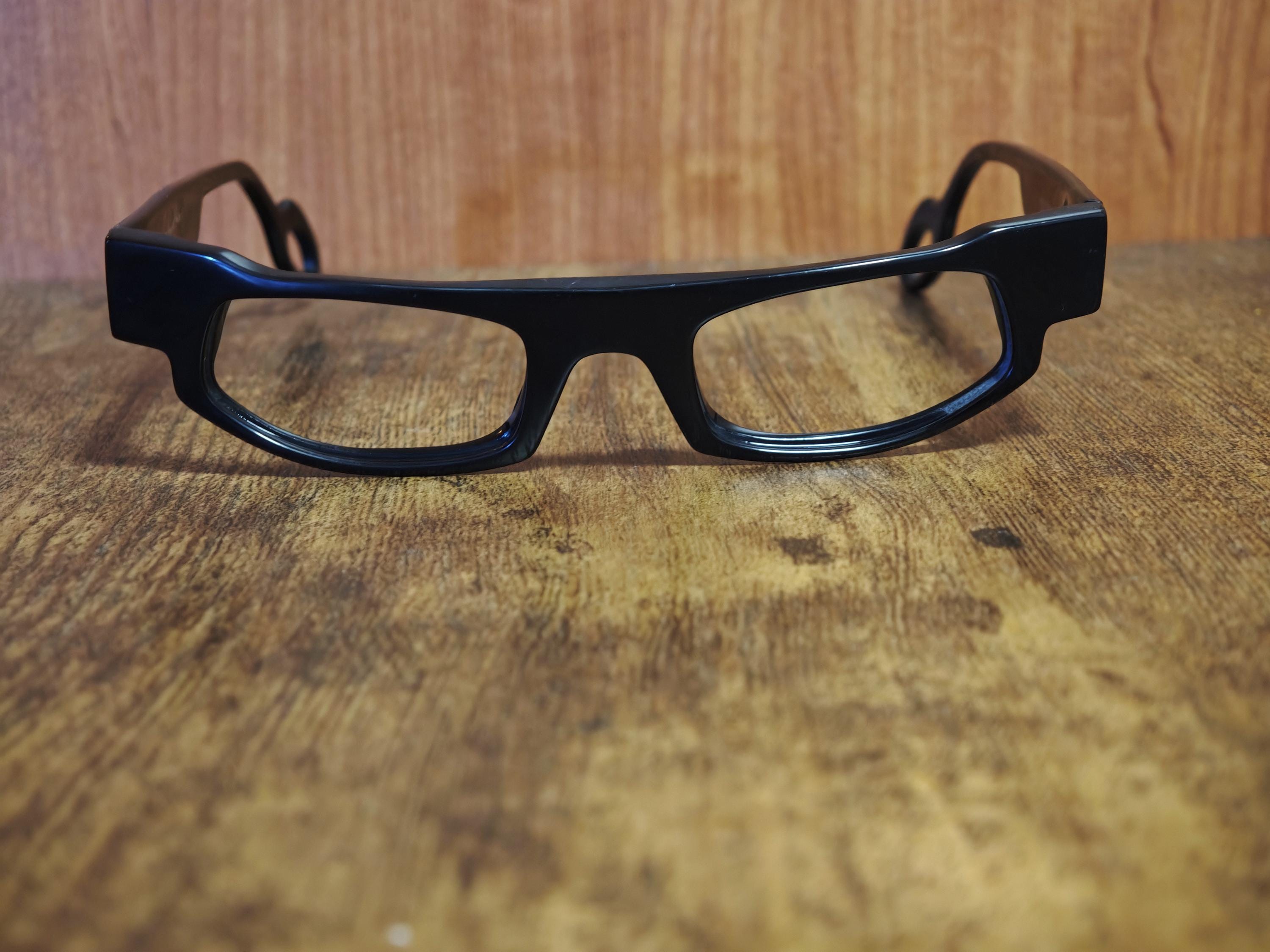 Vintage Avant Garde French eyeglass spectacle frames vtg France glasses hipster Shop Vintage HIPSTER Clear Oversized Sunglasses | Giant  main image 2