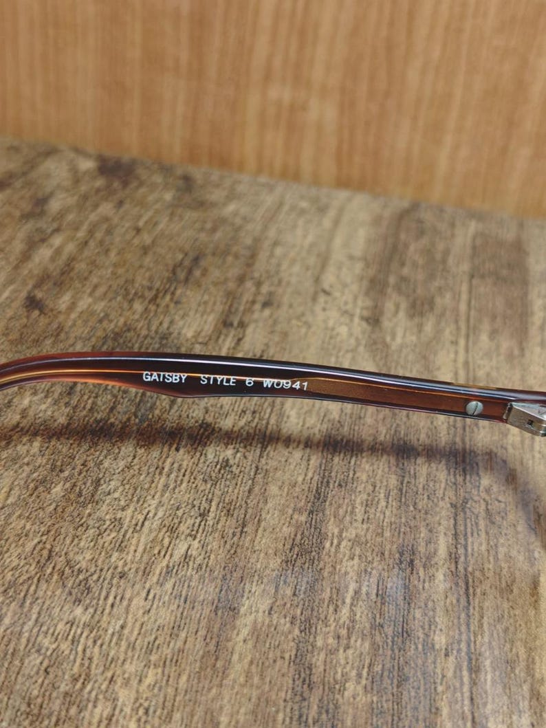 Vintage Ray Ban BL Gatsby Style Oval Sunglasses – Brown Tortoise Acetate Made in USA image 12