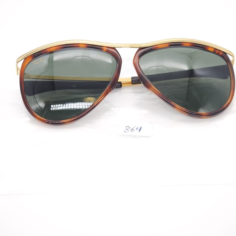 Gafas de sol vintage Ray-Ban Olympian color dorado carey, Bausch & Lomb USA. Gafas de diseño. #869 imagen 4