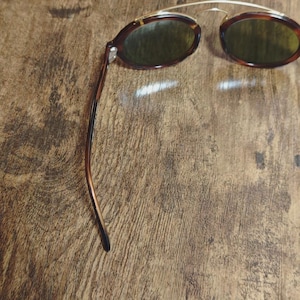 Vintage Ray Ban BL Gatsby Style Oval Sunglasses – Brown Tortoise Acetate Made in USA image 6