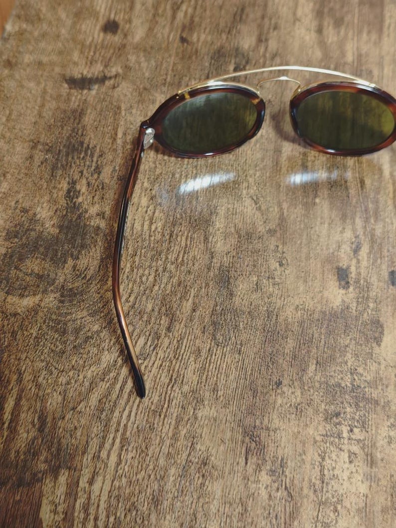Vintage Ray Ban BL Gatsby Style Oval Sunglasses – Brown Tortoise Acetate Made in USA image 6
