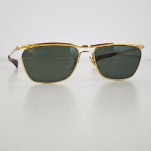 Vintage Ray Ban BL Olympian II Deluxe Gold Metal Sunglasses Made