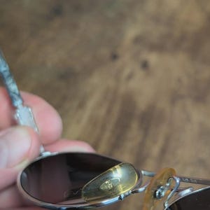 Vintage Ray Ban BL W2008 chaos silver oval sunglasses made in USA #X141 image 10