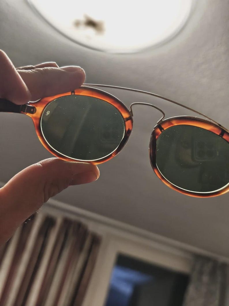 Vintage Ray Ban BL Gatsby Style Oval Sunglasses – Brown Tortoise Acetate Made in USA image 10