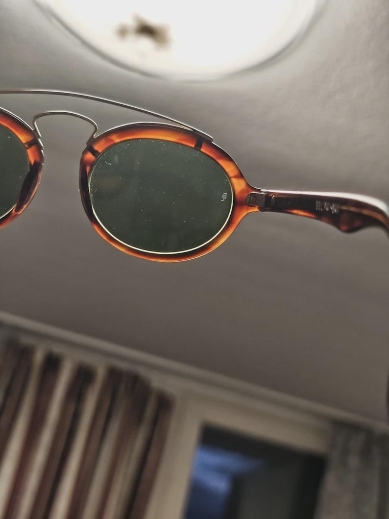 Vintage Ray Ban BL Gatsby Style Oval Sunglasses – Brown Tortoise Acetate Made in USA image 9
