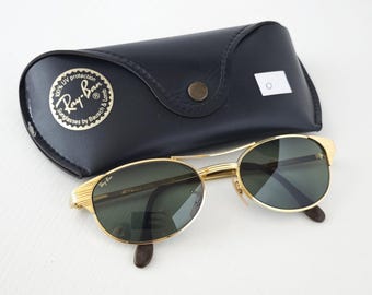 Ray Ban B&L Signet Vintage Classic Metal Sunglasses With Square
