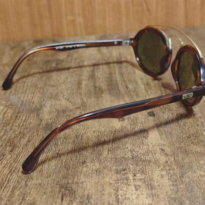 Vintage Ray Ban BL Gatsby Style Oval Sunglasses – Brown Tortoise Acetate Made in USA image 13