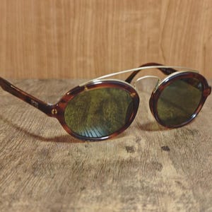 Vintage Ray Ban BL Gatsby Style Oval Sunglasses – Brown Tortoise Acetate Made in USA image 1