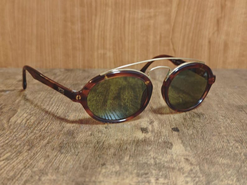 Vintage Ray Ban BL Gatsby Style Oval Sunglasses – Brown Tortoise Acetate Made in USA image 1