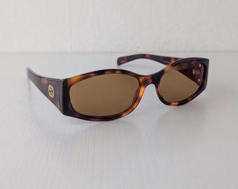 Authentic Gucci GG 2432/S 7UE Brown Sunglasses - Oval Frame
