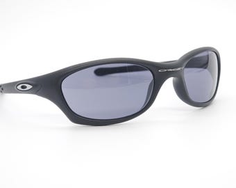 Vintage Oakley Fives 1 black sport acetate sunglasses made in USA. Designer Eyewear #641