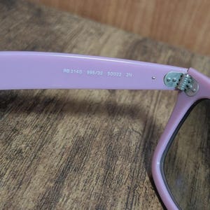 Gafas de sol Ray-Ban Wayfarer exclusivas: Acetato, fabricadas en Italia (50/22) imagen 9