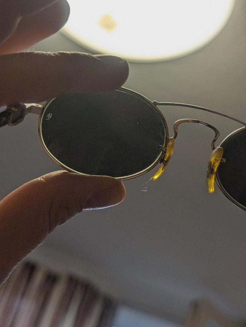 Vintage Ray Ban BL W2008 chaos silver oval sunglasses made in USA #X141 image 7