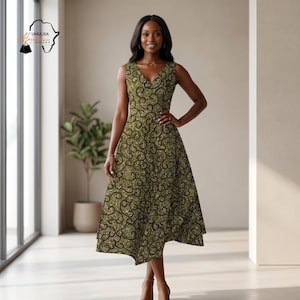 Olive Green Elegant Dress - Etsy Olive Green Elegant Dress - Etsy