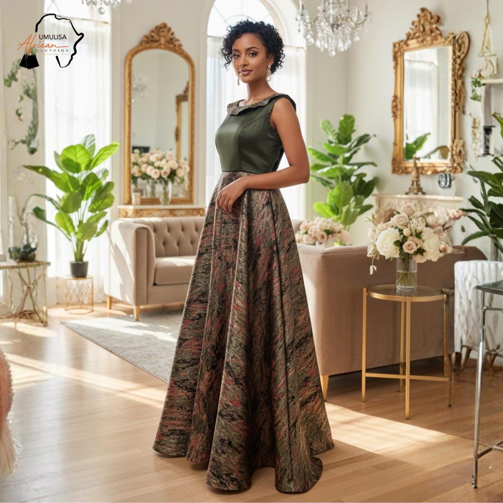 Olive Green Wedding Guest Dress - Etsy