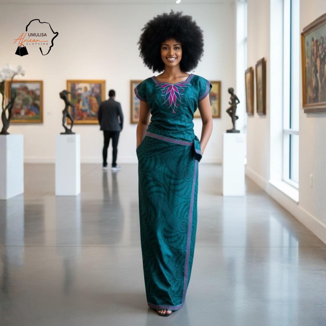 Emerald Green African Dress - Etsy