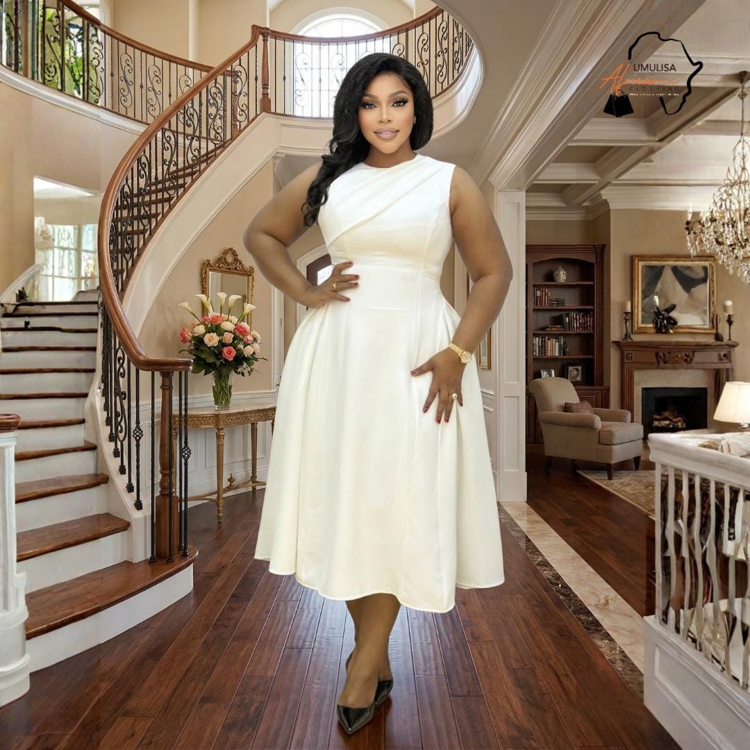 One Shoulder Ivory Dress - Etsy