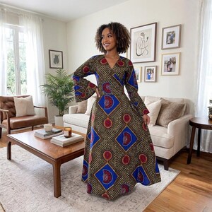 Ankara a Line Dress - Etsy