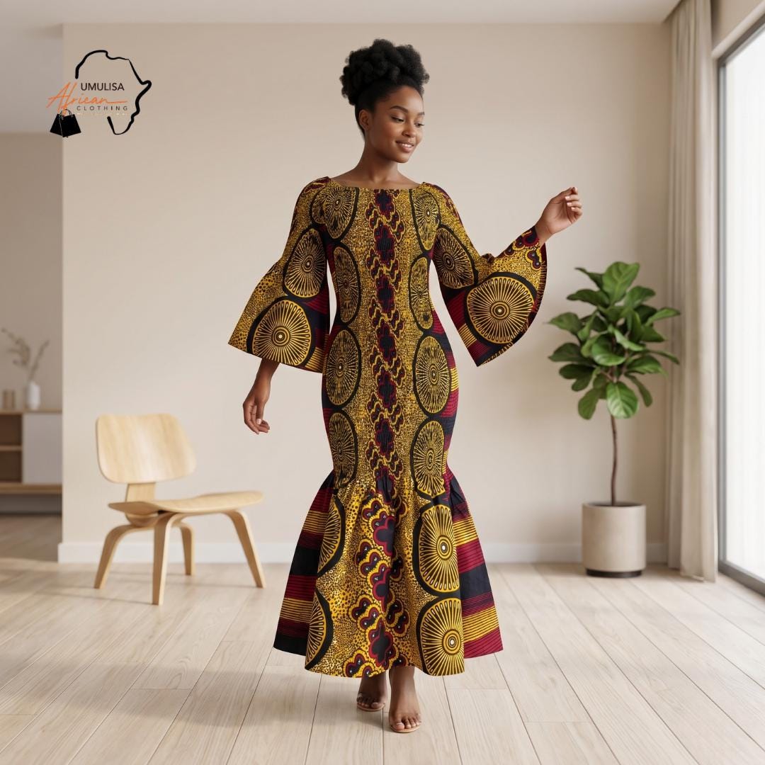 Formal Black African Dress - Etsy