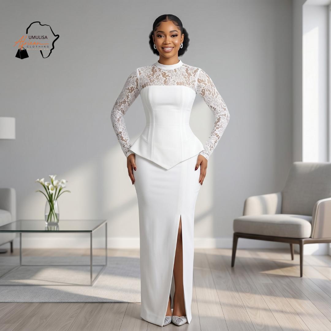 White Lace Bridal Dress